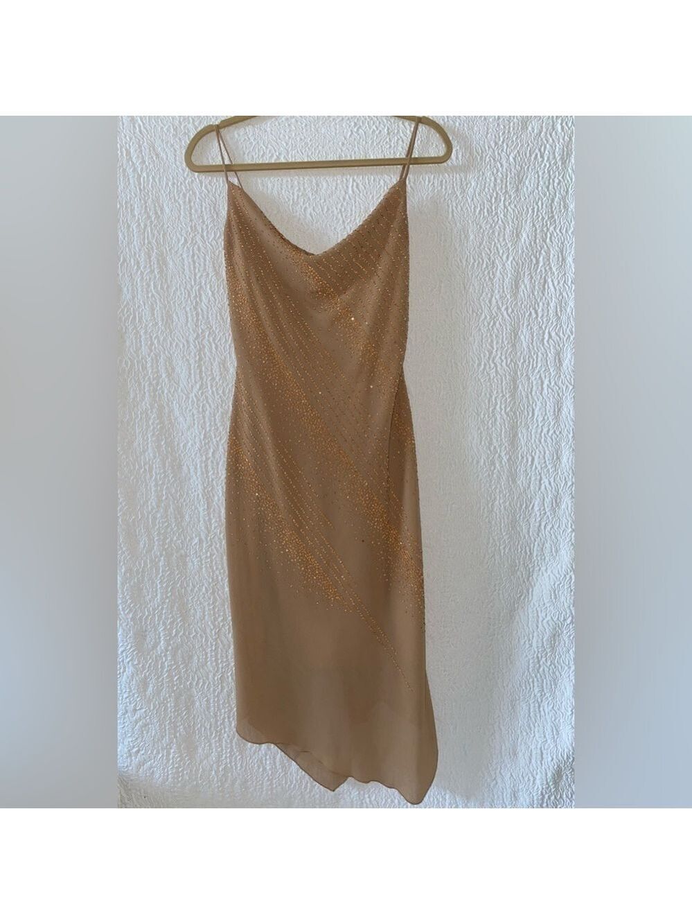 Forever 21 Draped Spaghetti Strap Asymmetric Bodycon Dress